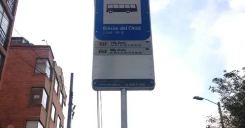 PARADERO SITP BARRIO RINCON DEL CHICO  138A01